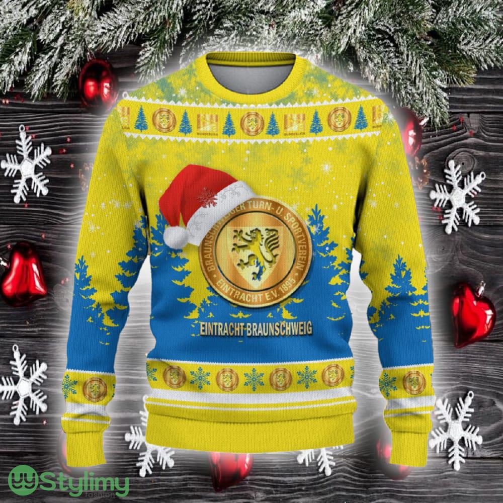 Eintracht Braunschweig Ugly Christmas Sweater Santa Hat Logo Trending Christmas Gift For Fans 4 Eintracht Braunschweig Ugly Christmas Sweater Santa Hat Logo Trending Christmas Gift For Fans - Eintracht Braunschweig Ugly Christmas Sweater_2