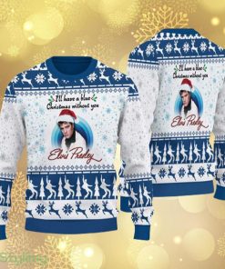 Elvis Presley I'll Have A Blue Christmas Elvis Presley Knitted Elvis Lovers Ugly Christmas - Elvis Presley I'll Have A Blue Christmas Elvis Presley Knitted Elvis Lovers Ugly Christmas