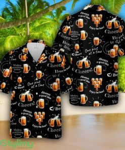 Enjoy The Beer Tropical 3D Hawaiian Shirt Summer Gift Product Photo 1