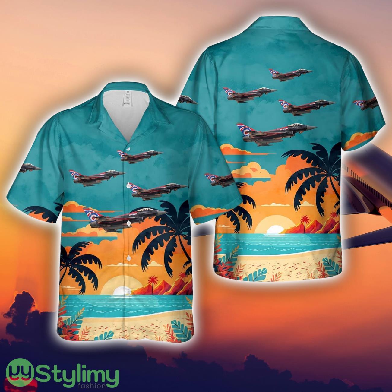 Eurofighter Typhoon FGR4 Jet Fighter ZJ914 No 29 Squadron RAF Aloha Short Sleeve 3D Printed Hawaiian Shirt For Men And Women 2 Eurofighter Typhoon FGR4 Jet Fighter ZJ914 No 29 Squadron RAF Aloha Short Sleeve 3D Printed Hawaiian Shirt For Men And Women Product Photo 1