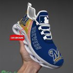 For Fans MLB Milwaukee Brewers Personalized Name Max Soul Sneakers Product Photo 3