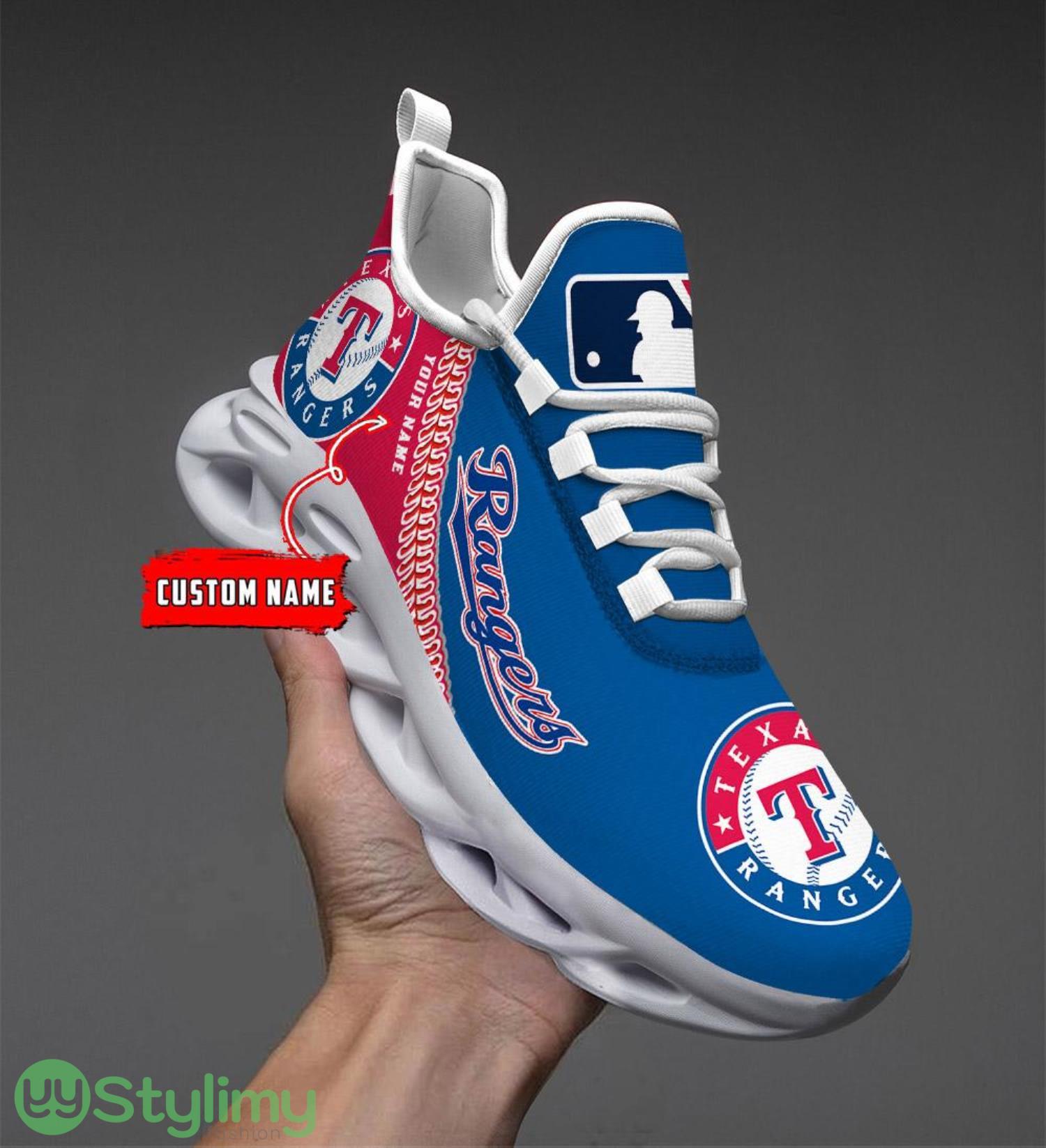 For Fans MLB Texas Rangers Personalized Name Max Soul Sneakers 6 For Fans MLB Texas Rangers Personalized Name Max Soul Sneakers Product Photo 1