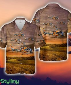 French Army Aerospatiale SA-342M Gazelle 3rd Combat Helicopter Regiment (Regiment dHelicopteres de Combat) Tropical 3D Hawaiian Shirt Summer Gift Product Photo 1