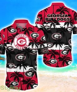Georgia Bulldogs Tropical Palm Tree Trending Summer Aloha Hawaiian Shirt Product Photo 1