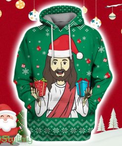 God Bless Us On Christmas Custom Hoodie 3D All Over Print Product Photo 1