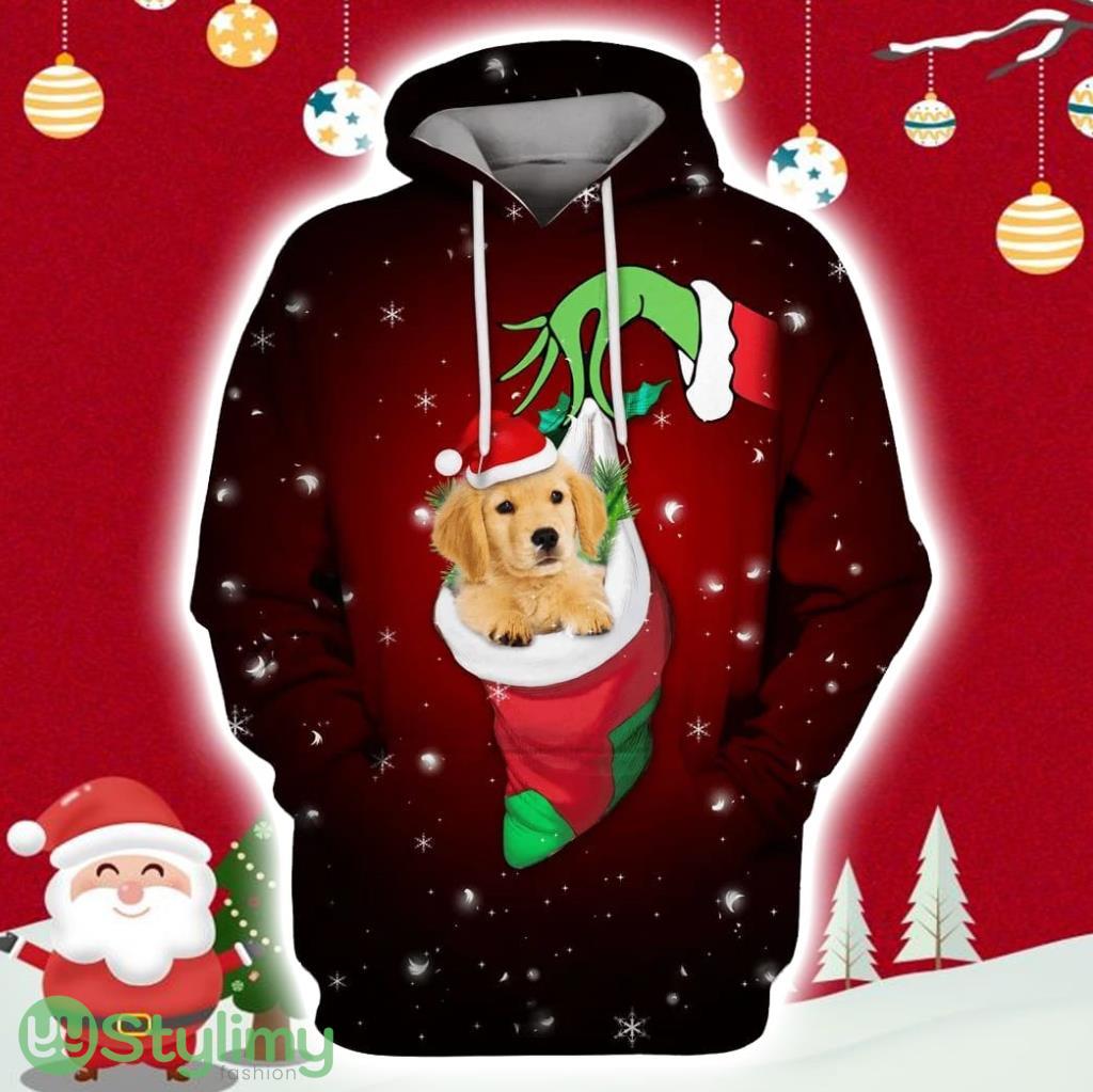 Golden Retriever Merry Christmas Custom 3D Hoodie 3D All Over Print 6 Golden Retriever Merry Christmas Custom 3D Hoodie 3D All Over Print Product Photo 1