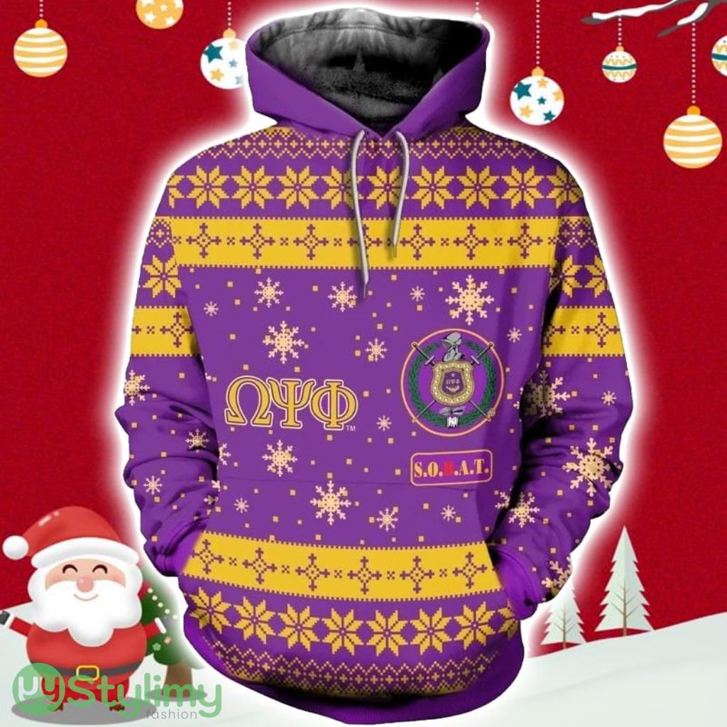 Greek Life Christmas SOBAT Omega Psi Phi Hoodie 3D All Over Print 6 Greek Life Christmas SOBAT Omega Psi Phi Hoodie 3D All Over Print Product Photo 1