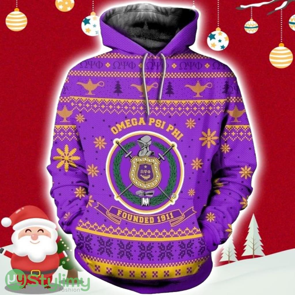 Greek Life Christmas Thunder Omega Psi Phi Hoodie 3D All Over Print 6 Greek Life Christmas Thunder Omega Psi Phi Hoodie 3D All Over Print Product Photo 1
