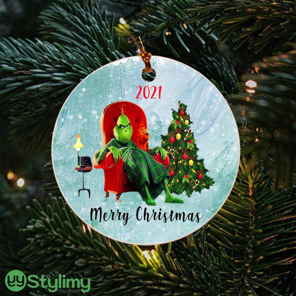 Green Man And Dog Christmas Tree Hanging Ceramic Ornament 2 Green Man And Dog Christmas Tree Hanging Ceramic Ornament Product Photo 1