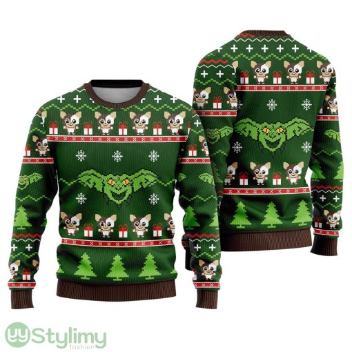 Gremlins Ugly Christmas Sweatshirt  Gizmo Stripe Mogwai  Billy Peltzer Ugly Sweater