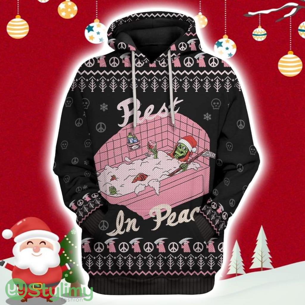 Grim Reaper Rest In Peace Christmas Custom Hoodie 3D All Over Print 6 Grim Reaper Rest In Peace Christmas Custom Hoodie 3D All Over Print Product Photo 1
