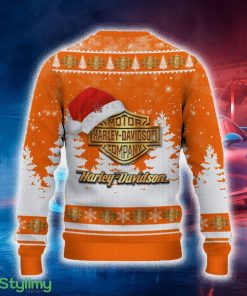Harley-Davidson Ugly Christmas Sweater Tree Santa Hat Car For Fans Gift Familys Holidays - Harley-Davidson Ugly Christmas Sweater_3