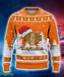 Harley-Davidson Ugly Christmas Sweater Tree Santa Hat Car For Fans Gift Familys Holidays - Harley-Davidson Ugly Christmas Sweater_2