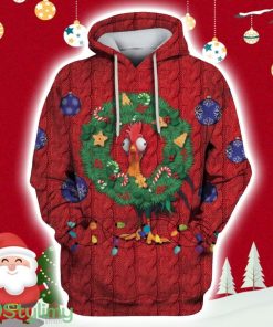 Heihei Chicken In Christmas Day Custom Hoodie 3D All Over Print Product Photo 1