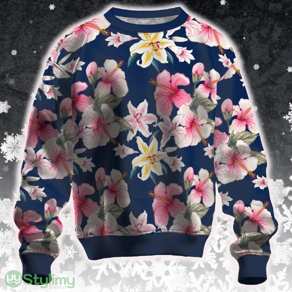Hibiscus Lilly Ugly Christmas Sweater Gift Holidays 3 Hibiscus Lilly Ugly Christmas Sweater Gift Holidays - Hibiscus Lilly Ugly Christmas Sweater Gift Holidays