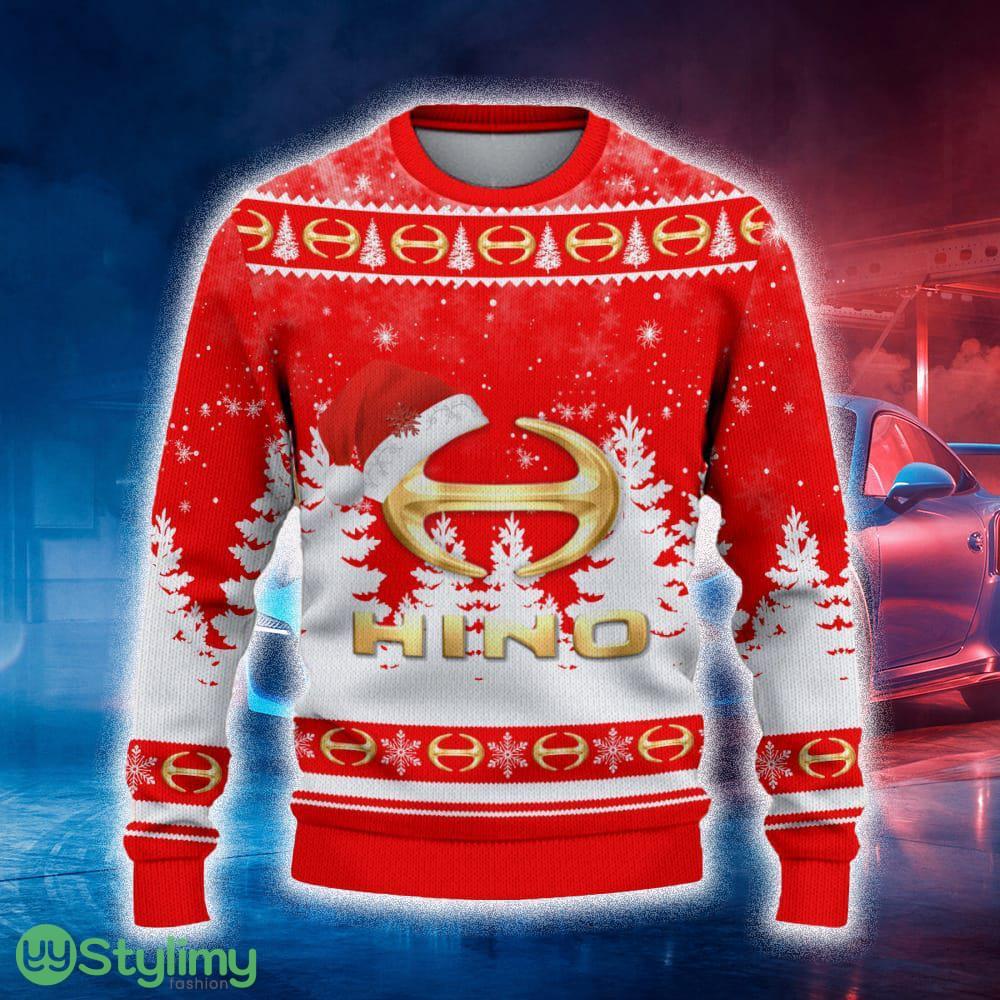 Hino Ugly Christmas Sweater Tree Santa Hat Car For Fans Gift Familys Holidays 3 Hino Ugly Christmas Sweater Tree Santa Hat Car For Fans Gift Familys Holidays - Hino Ugly Christmas Sweater_2