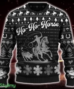 Ho-Ho-Horse Chute Dogging For Fans Ugly Christmas Sweater Gift Familys - Ho-Ho-Horse Chute Dogging Sweater_1