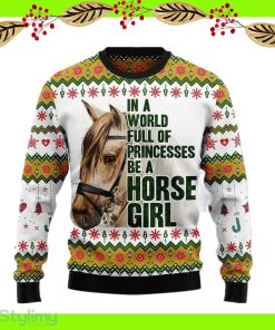 Horse Girl Ugly Christmas Sweater Hot AOP Gift For Men And Women - Horse Girl Ugly Christmas Sweater Hot AOP Gift For Men And Women