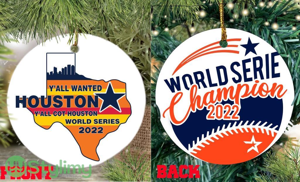 Houston Astros 2022 World Series Christmas Ornament 2 Houston Astros 2022 World Series Christmas Ornament Product Photo 1