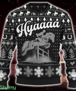Hyaaaa Show Jumping For Fans Ugly Christmas Sweater Gift Familys - Hyaaaa Show Jumping Ugly Christmas Sweater_ 1