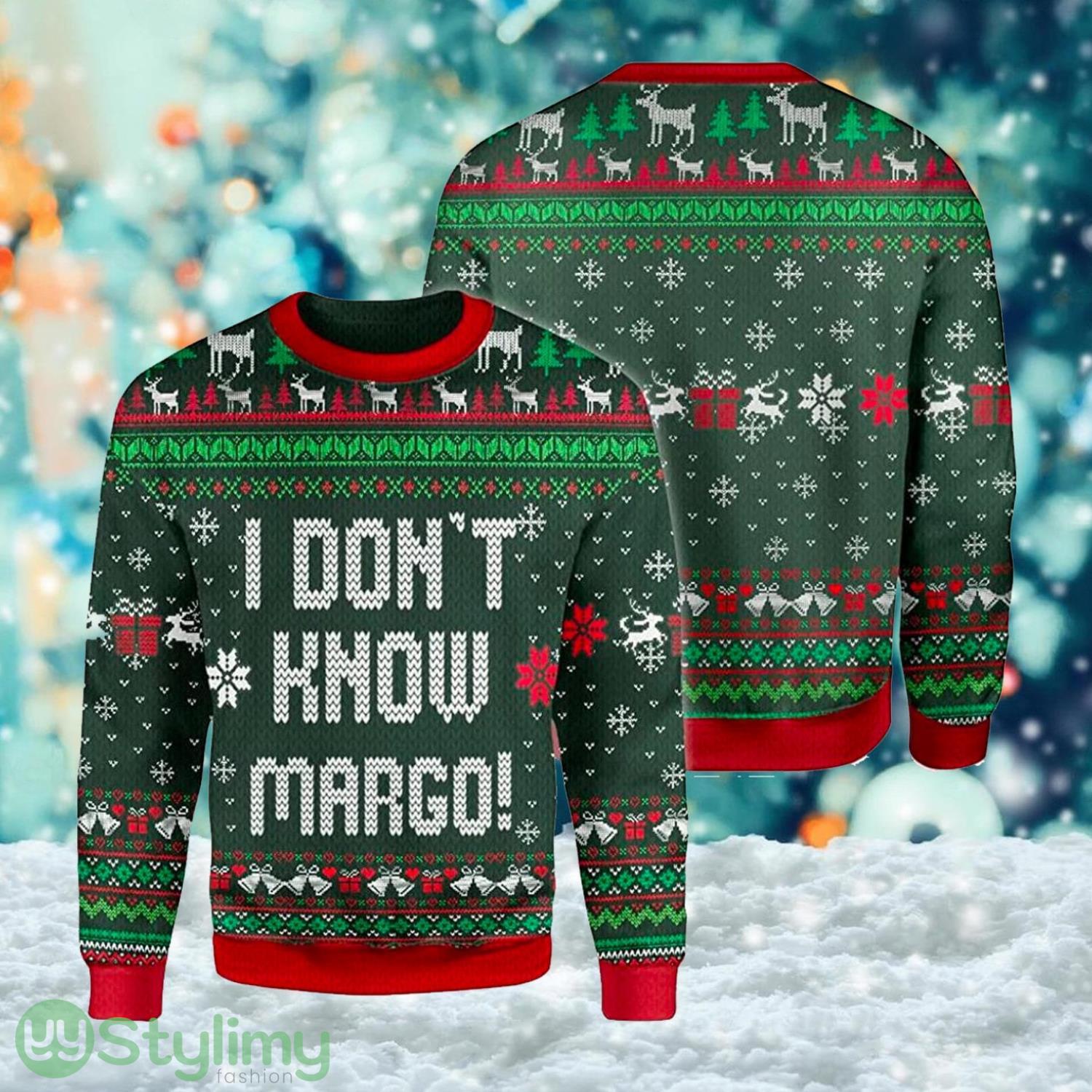 I Don't Know Margo 3D All-Over Knitting Pattern Ugly Christmas Sweater Christmas Sweater For Men And Women 2 i dont know margo 3d all over knitting pattern ugly christmas sweater christmas sweater for men and women