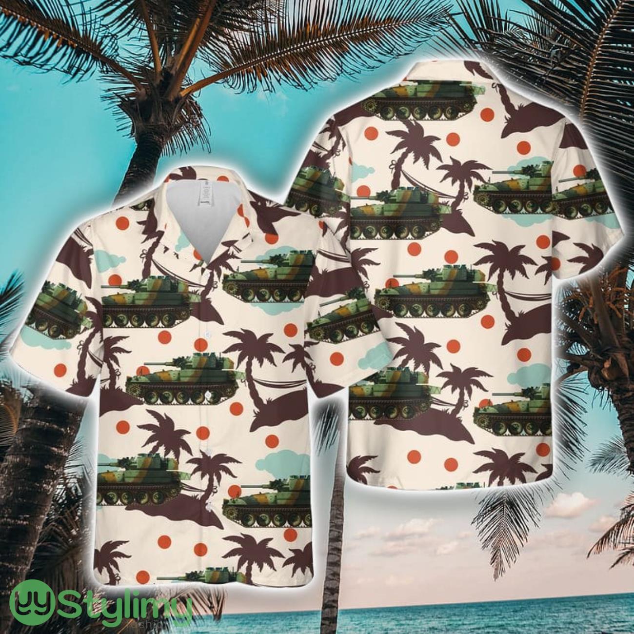 Irish Army FV101 Scorpion CVR(T) 3D Hawaiian Shirt Summer Time Holiday Gift For Men And Women 2 Irish Army FV101 Scorpion CVR(T) 3D Hawaiian Shirt Summer Time Holiday Gift For Men And Women Product Photo 1