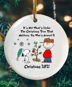 Its Not What Is Under The Christmas Tree That Matters Whos Around It Snoopy Peanuts Ornament Product Photo 1