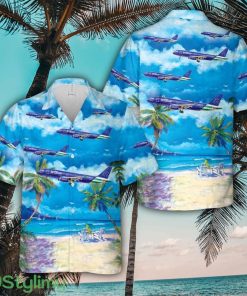 JetBlue NYC Police Blue Finest Airbus A320 3D Hawaiian Shirt Summer Time Holiday Gift For Men And Women Product Photo 1