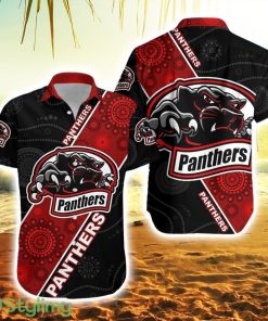 Kalgoorlie Railways Football Club Panthers Mix Aboriginal Hawaiian Shirt Product Photo 1