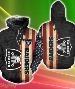 Las Vegas Raiders America Flag Wassail 3D Hoodie Cold For Fans Gift Christmas Holidays - Las Vegas Raiders America Flag Wassail 3D Hoodie Zip Hoodie Cold All Over Printed For Fans Gift Christmas Holidays