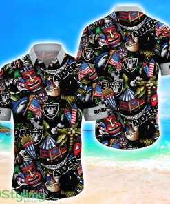 Las Vegas Raiders NFL Flower Hawaii Shirt Aloha Funny Pattern Summer Shirts Product Photo 1