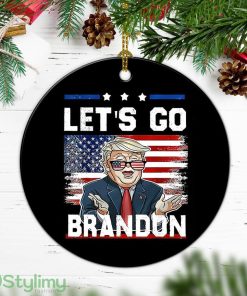 Lets Go Brandon Christmas Ornament Patriotic Gifts Funny Product Photo 1