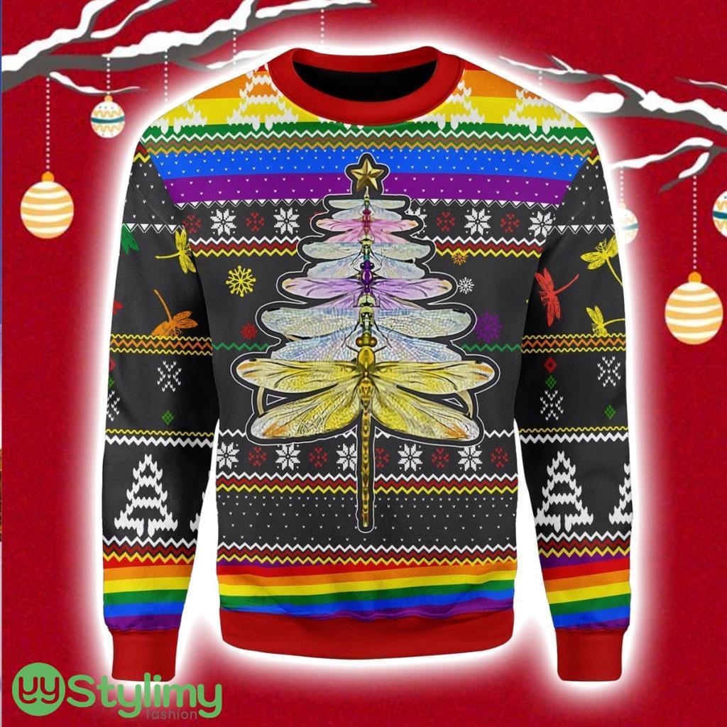 LGBT Dragon Christmas Tree Christmas Ugly Sweater 3D 3 LGBT Dragon Christmas Tree Christmas Ugly Sweater 3D Product Photo 1