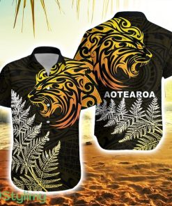 Lion Maori Hawaiian Shirt Aotearoa Mix Silver Fern Product Photo 1
