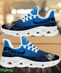 Los Angeles Chargers Custom Name Sport Max Soul Sneaker Shoes For Fans - Los Angeles Chargers Sport Max Soul Sneaker Shoes_1