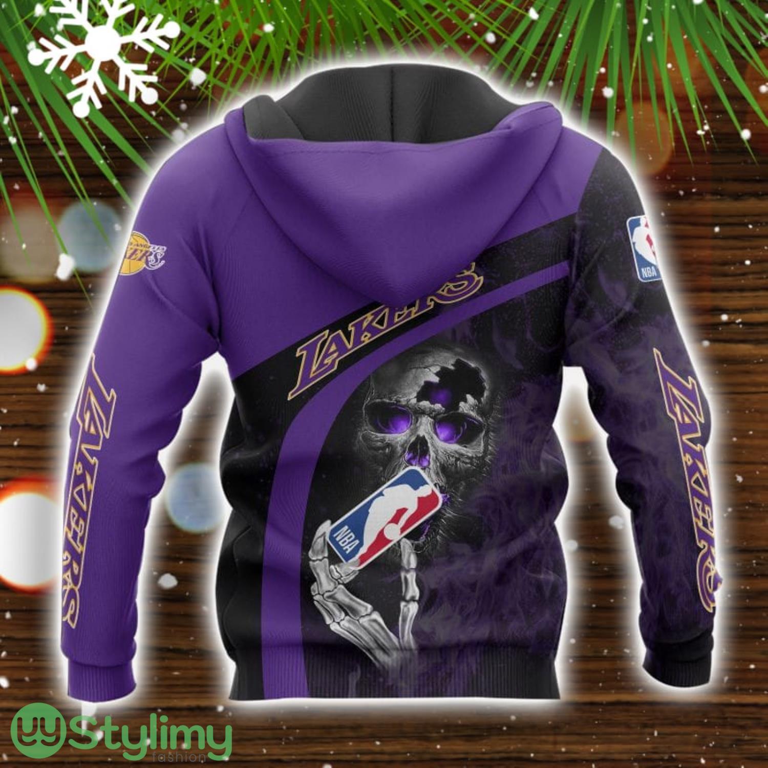 Los Angeles Lakers Skull 3D All Over printed Hoodie For Men And Women 2 Los Angeles Lakers Skull 3D All Over printed Hoodie For Men And Women Product Photo 2