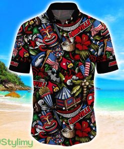 Louisville Cardinals NCAA2 Flower Hawaii Shirt Aloha Funny Pattern Summer Shirts Product Photo 2