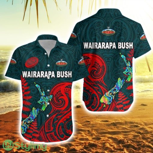Maori Wairarapa Bush Rugby Hawaiian Shirt New Zealand Silver Fern Product Photo 1