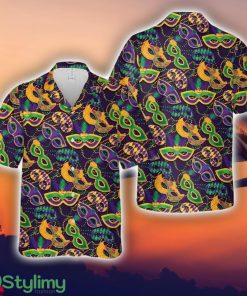 Mardi Gras Pattern Aloha Short Sleeve 3D Printed Hawaiian Shirt For Men And Women Product Photo 1