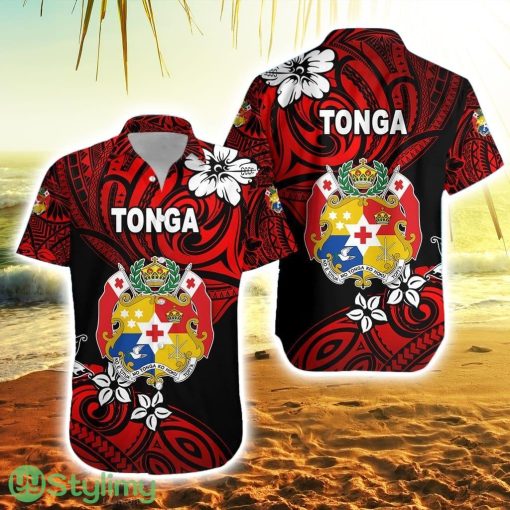 Mate Maa Tonga Rugby Hawaiian Shirt Polynesian Unique Vibes Red Product Photo 1