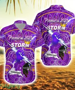 Melbourne Storm Hawaiian Shirt Indigenous Premiers The King Product Photo 1