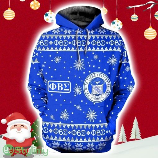 Merry Christmas Phi Beta Sigma Hoodie 3D All Over Print