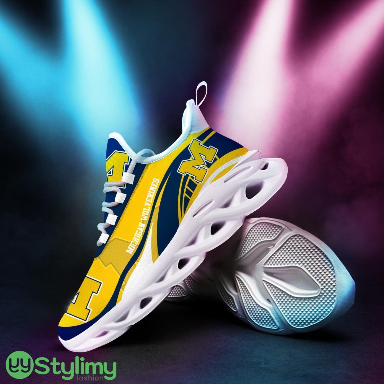 Michigan Wolverines Sneakers Max Soul Trending Sport Running Shoes For Fans 2 Michigan Wolverines Sneakers Max Soul Trending Sport Running Shoes For Fans Product Photo 2
