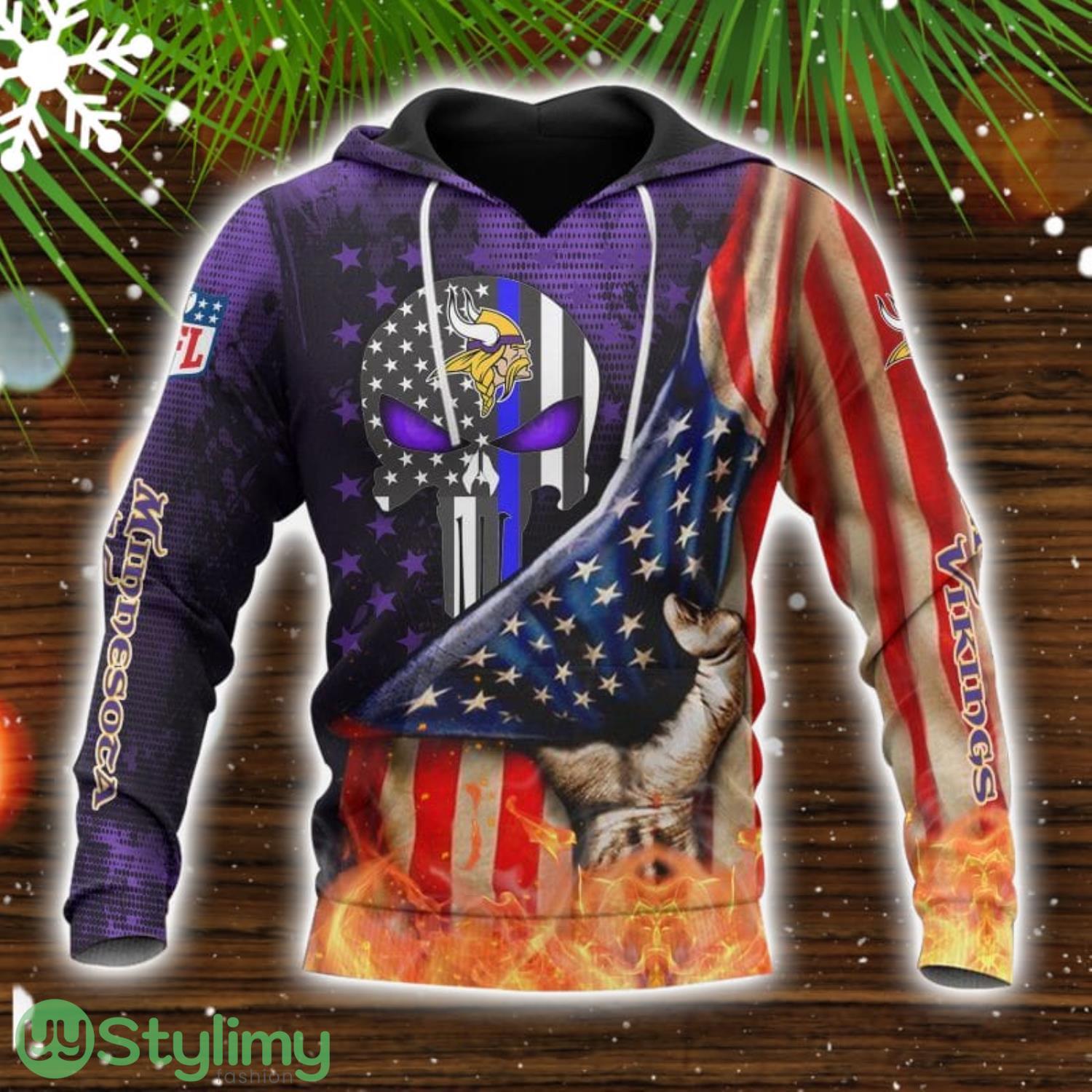Minnesota Vikings 3D Hoodie All over Printed Winter Gift For Men And Women 7 Minnesota Vikings 3D Hoodie All over Printed Winter Gift For Men And Women Product Photo 1