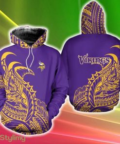 Minnesota Vikings Hibernate 3D Hoodie Cold For Fans Gift Christmas Holidays - Minnesota Vikings Hibernate 3D Hoodie Zip Hoodie Cold All Over Printed For Fans Gift Christmas Holidays