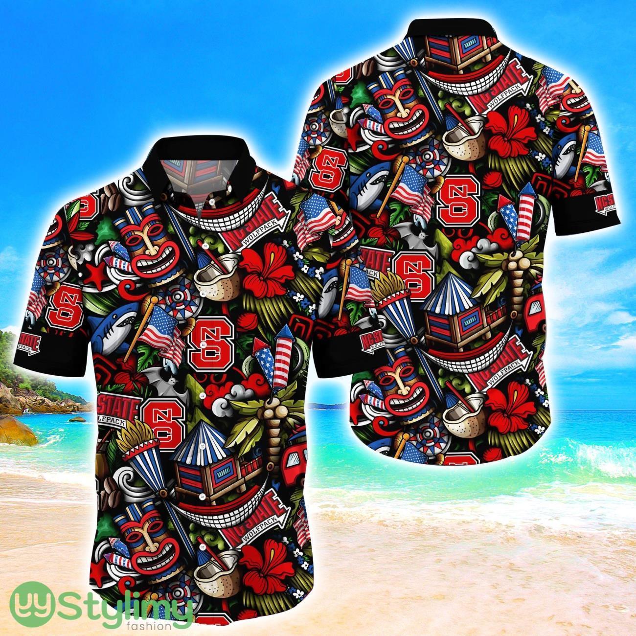 NC State Wolfpack NCAA3 Flower Hawaii Shirt Aloha Funny Pattern Summer Shirts 4 NC State Wolfpack NCAA3 Flower Hawaii Shirt Aloha Funny Pattern Summer Shirts Product Photo 1