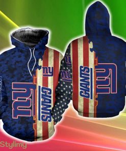 New York Giants America Flag Hot 3D Hoodie Cold For Fans Gift Christmas Holidays - New York Giants America Flag Hot 3D Hoodie Zip Hoodie Cold All Over Printed For Fans Gift Christmas Holidays