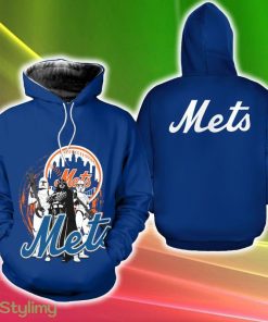 New York Mets Star Wars Hat 3D Hoodie New Gift Fans Full Over Print For Men And Women - New York Mets Star Wars Hat 3D Hoodie New Gift Fans Full Over Print For Men And Women