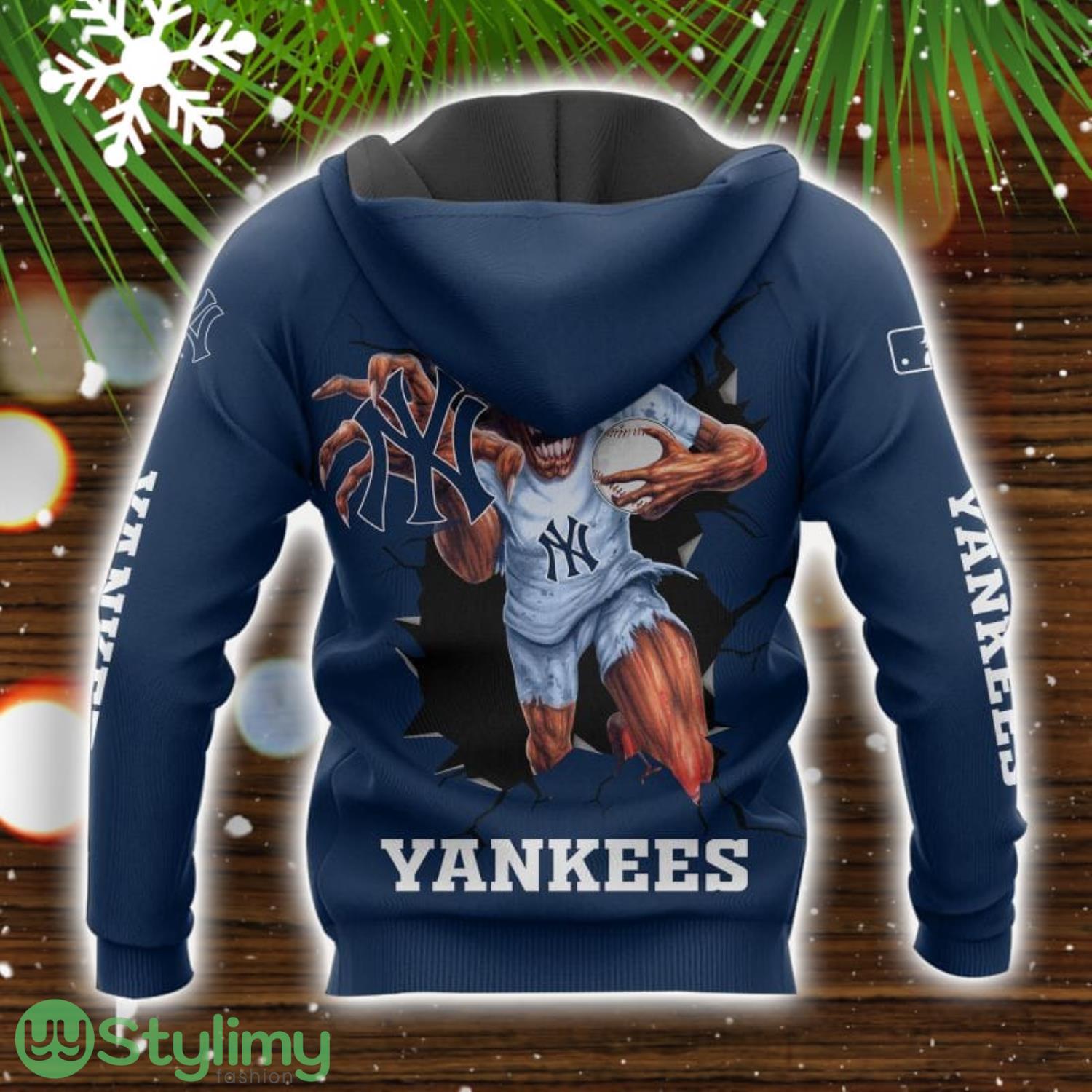 New York Yankees 3D Hoodie All over Printed Winter Gift For Men And Women 2 New York Yankees 3D Hoodie All over Printed Winter Gift For Men And Women Product Photo 2