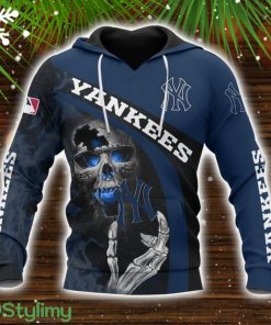 New York Yankees Skull 3D Hoodie All over Printed Winter Gift For Men And Women Product Photo 1
